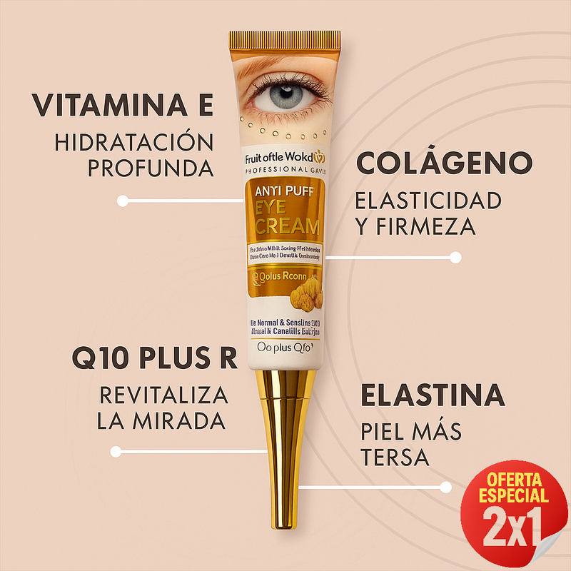 ✨ Contorno Ojos Antibolsas Wokali con Q10™ – 👉Despídete de las bolsas, da la bienvenida a una mirada joven