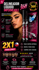 2X1 SOLO HOY  DELINEADOR DE OJOS 36H