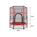 Trampolín 130 cm con Red de Seguridad para Niños 2 a 4 Años, diseño seguro y colores vibrantes.
